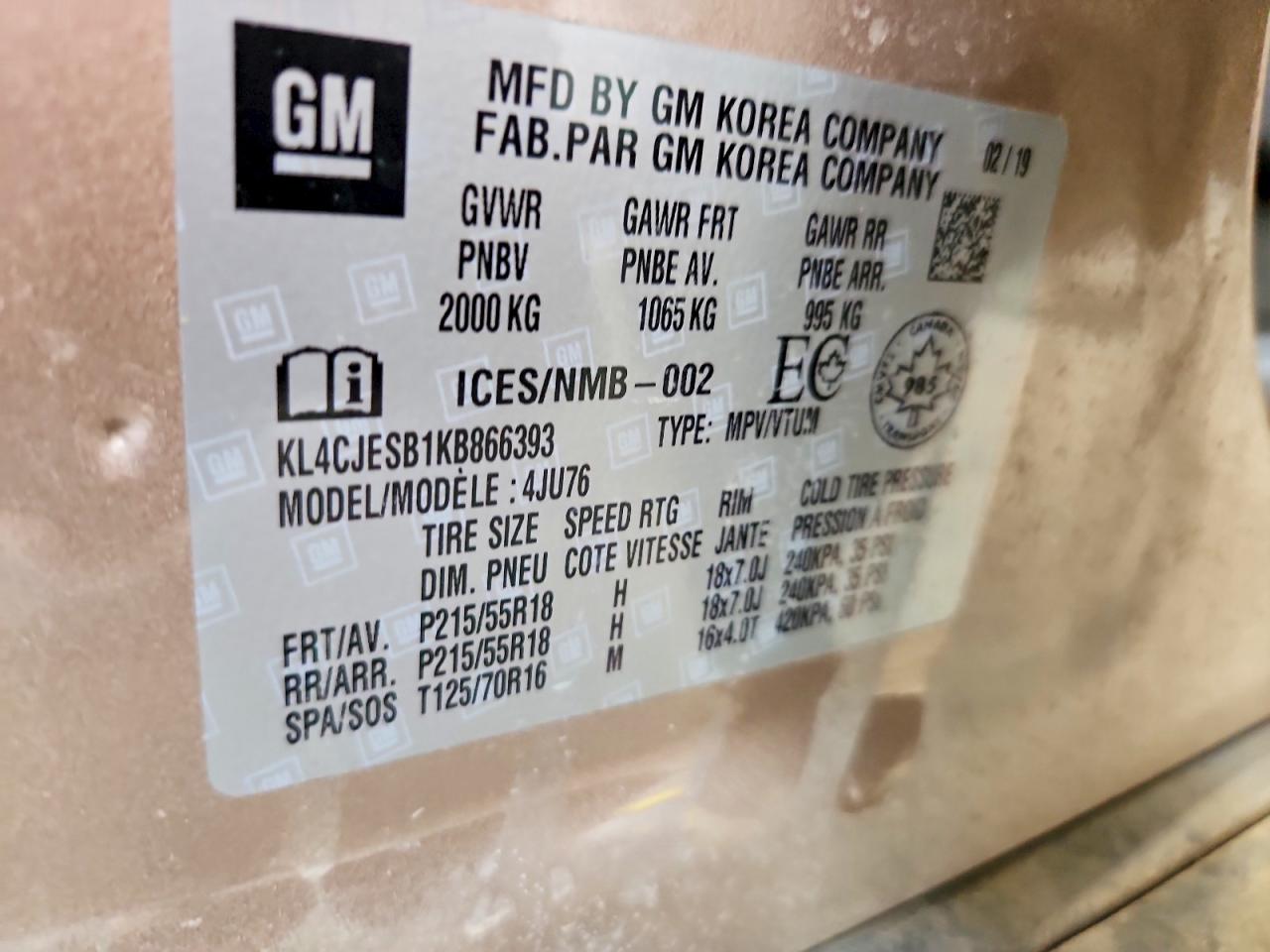 2019 BUICK ENCORE