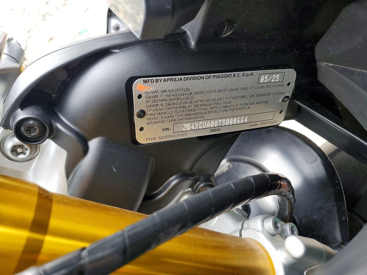 2026 APRILIA MOTORCYCLE
