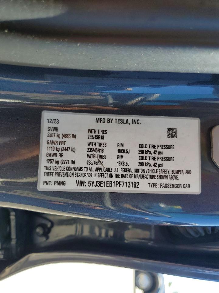 2023 TESLA MODEL 3