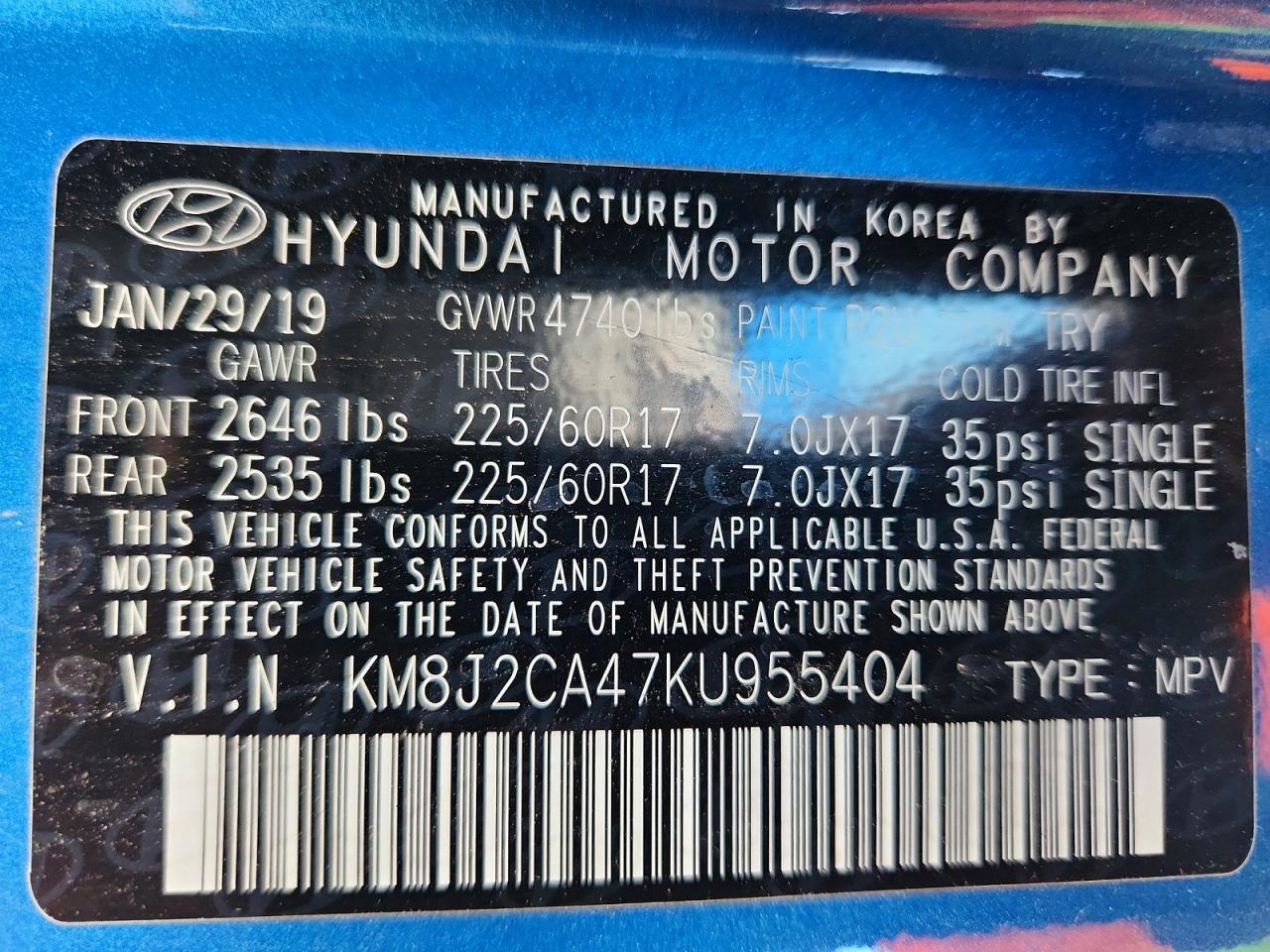 2019 HYUNDAI TUCSON