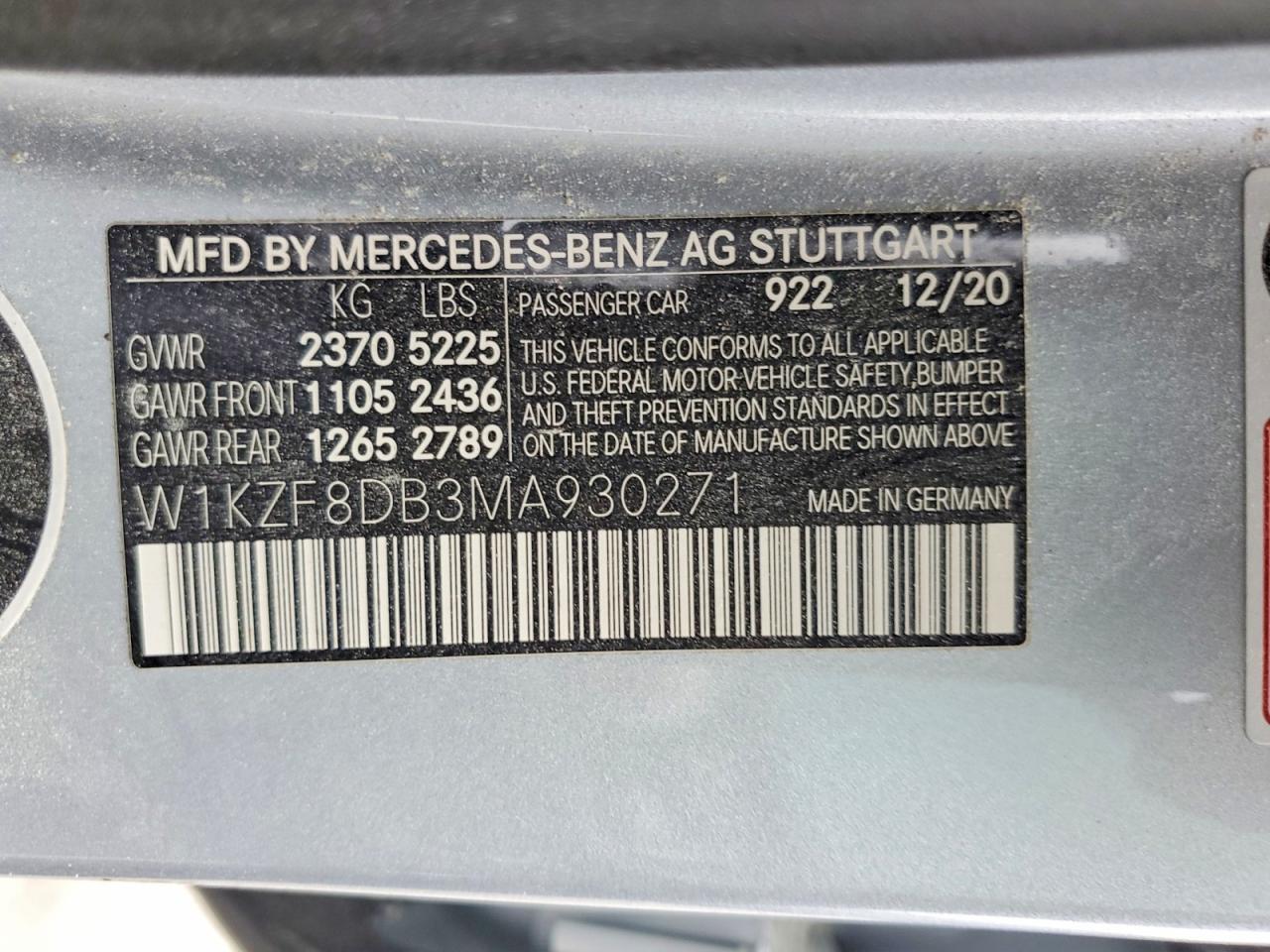 2021 MERCEDES-BENZ E-CLASS