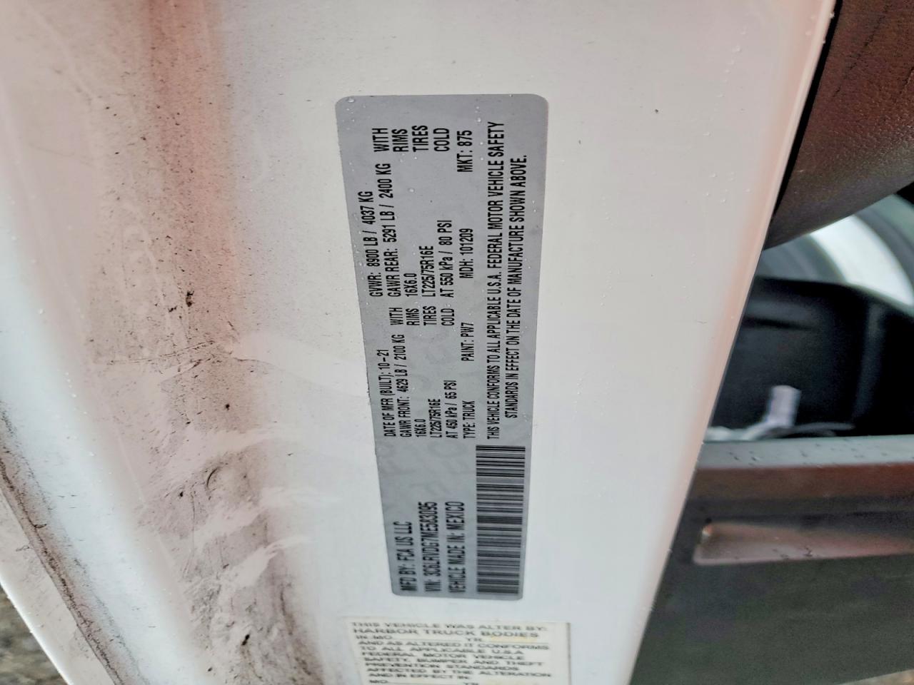 2021 RAM PROMASTER