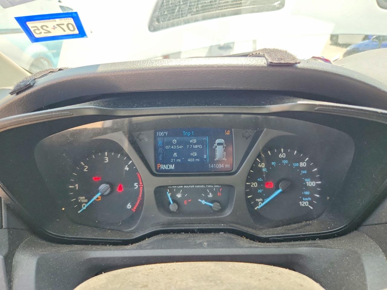 2015 FORD TRANSIT