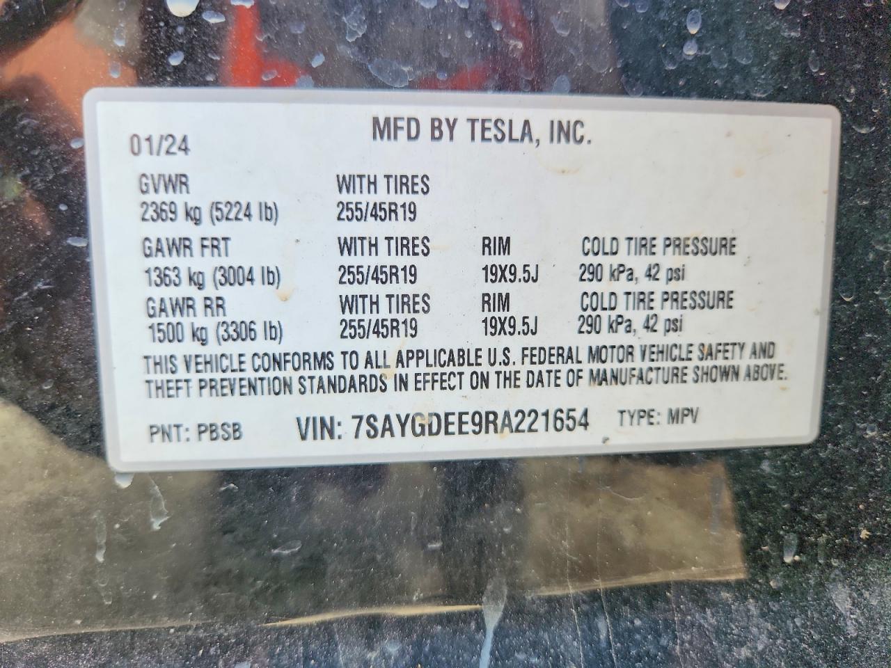 2024 TESLA MODEL Y