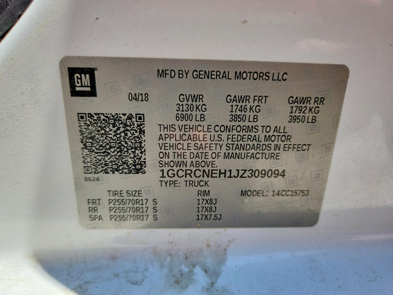 2018 CHEVROLET SILVERADO