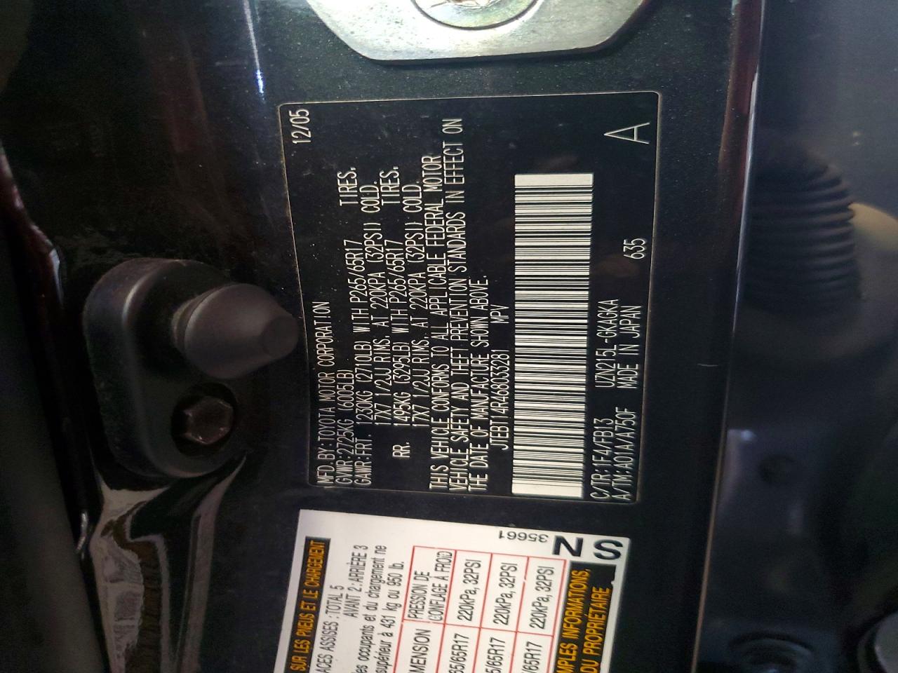 2006 TOYOTA 4RUNNER