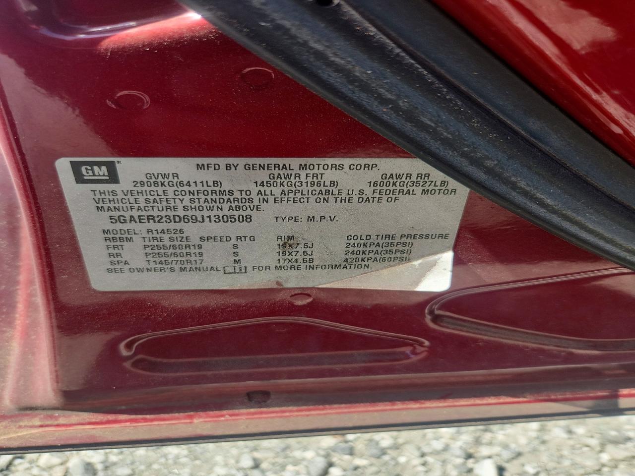 2009 BUICK ENCLAVE