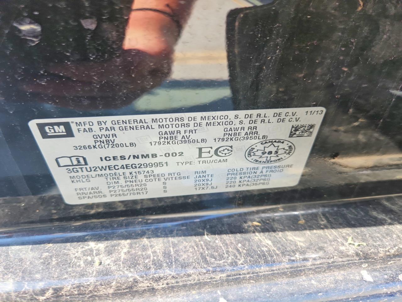 2014 GMC SIERRA