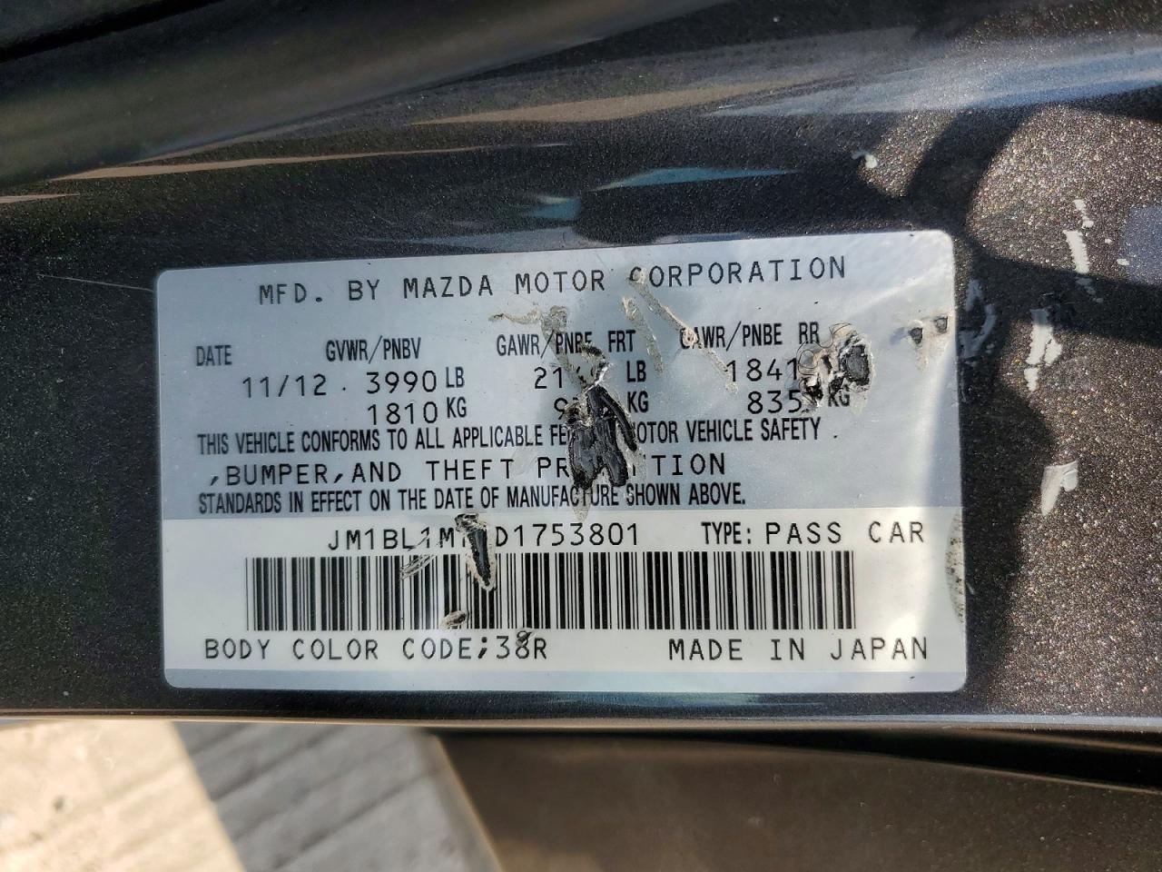 2013 MAZDA 3