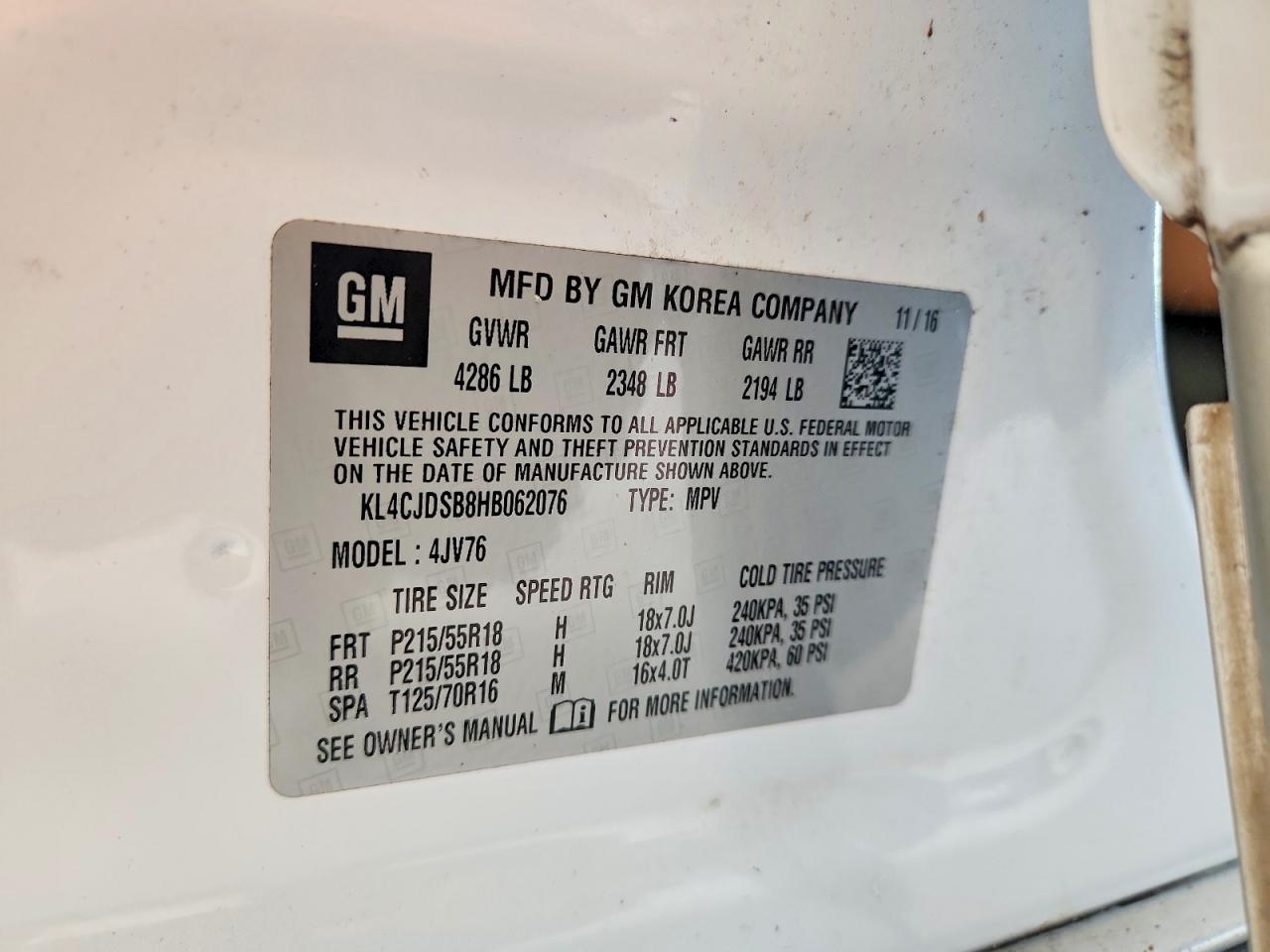 2017 BUICK ENCORE