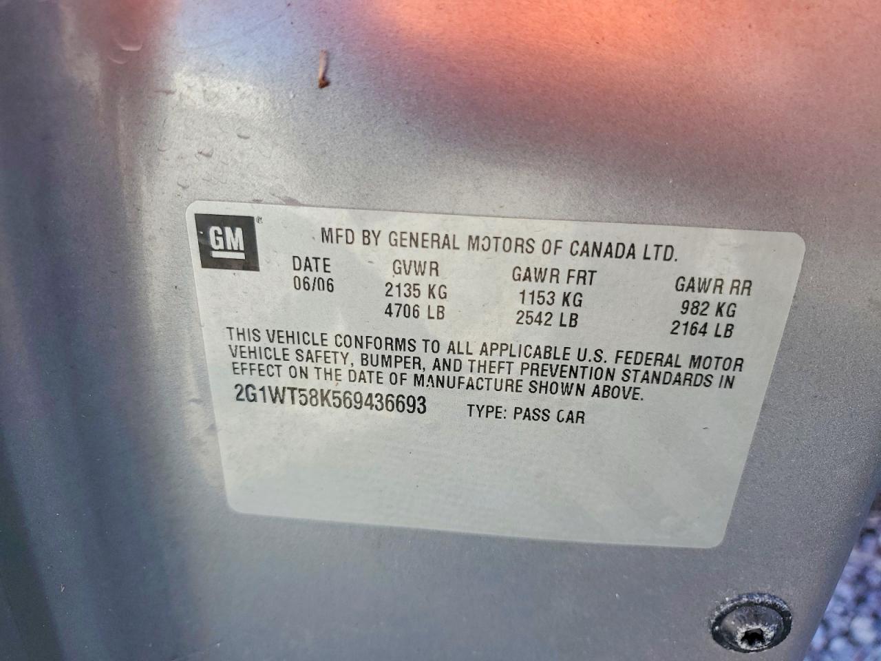 2006 CHEVROLET IMPALA