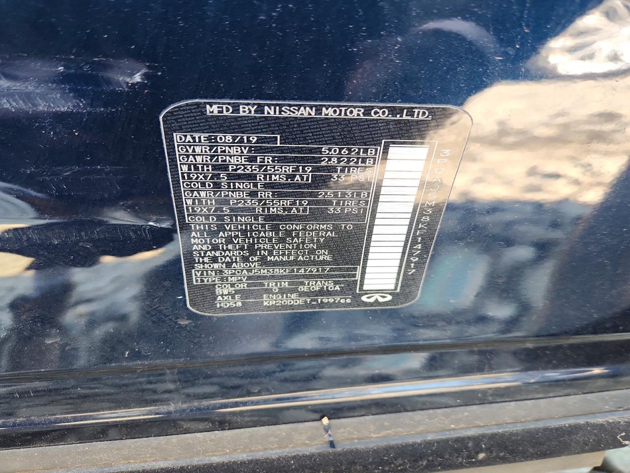 2019 INFINITI QX50