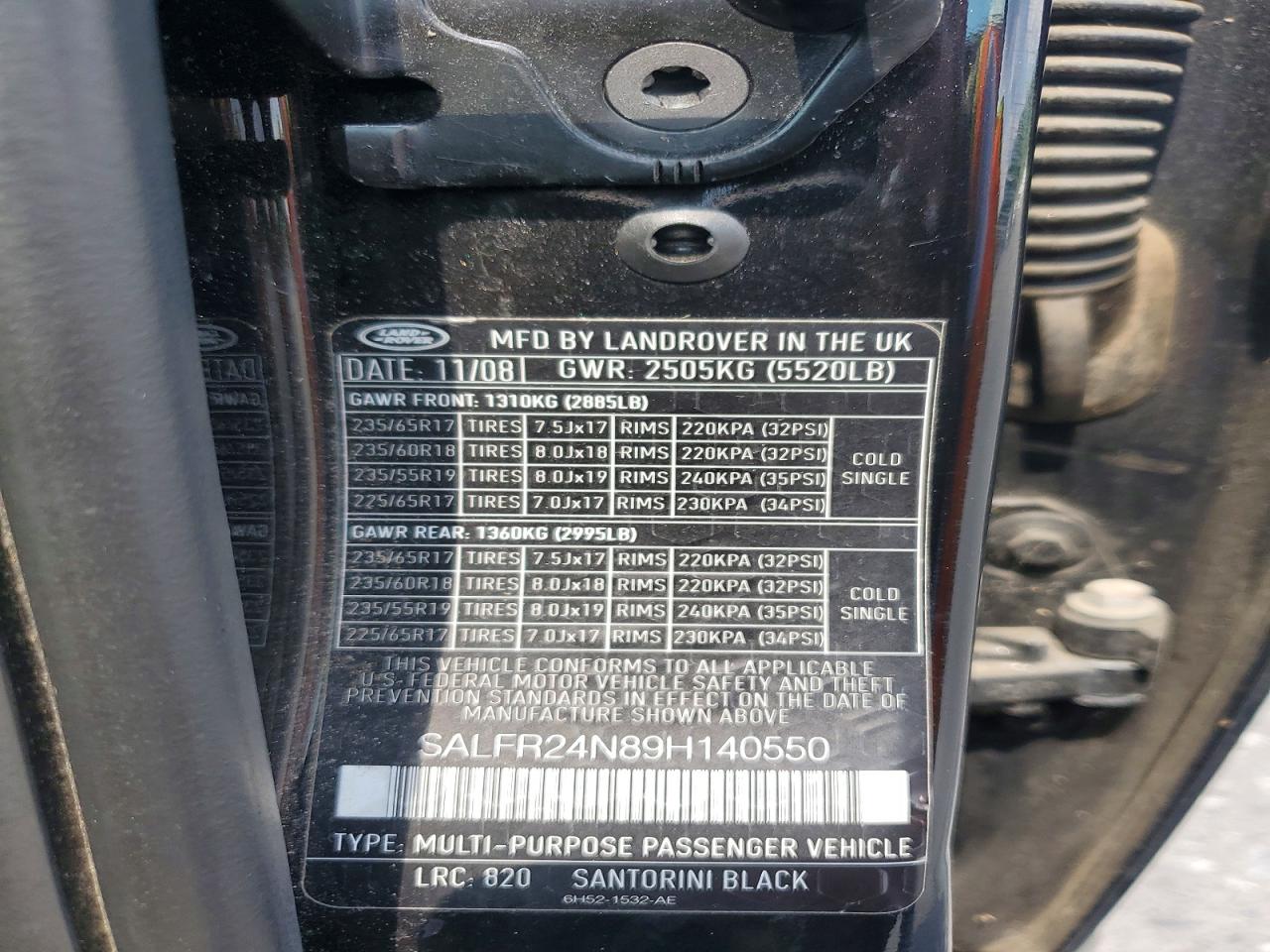 2009 LAND ROVER LR2