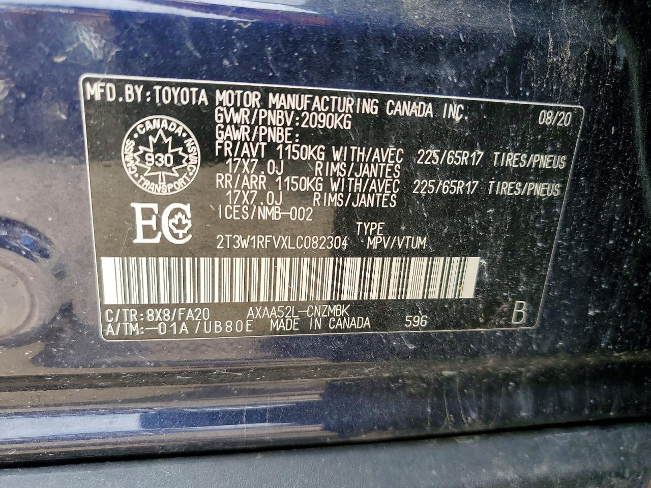 2020 TOYOTA RAV4