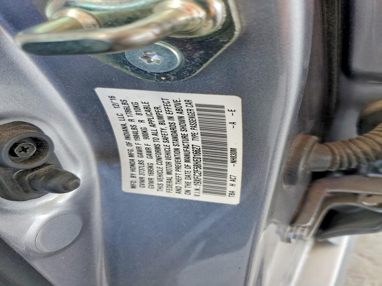 2017 HONDA CIVIC