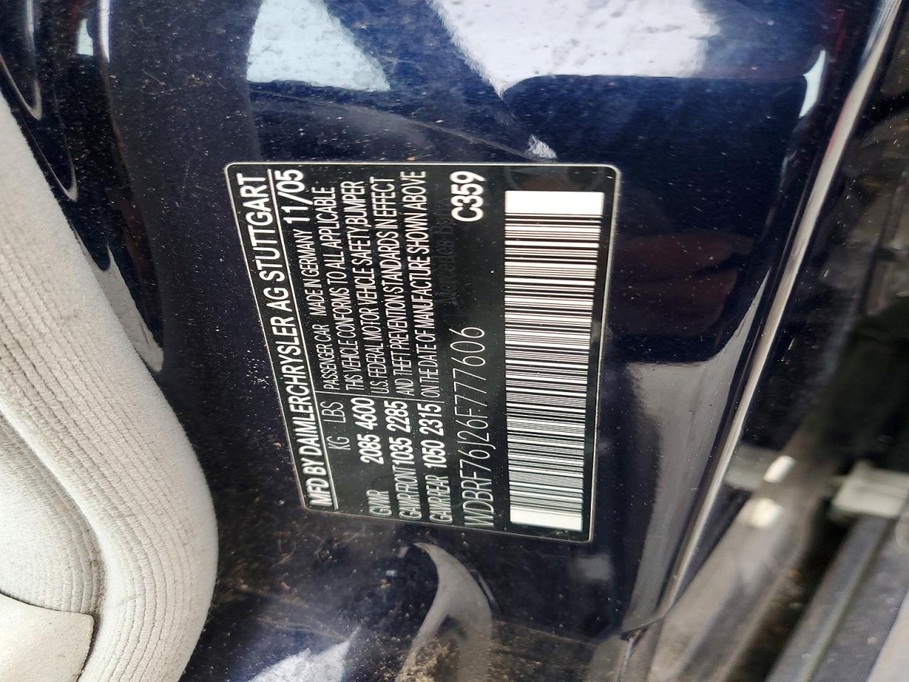 2006 MERCEDES-BENZ C-CLASS