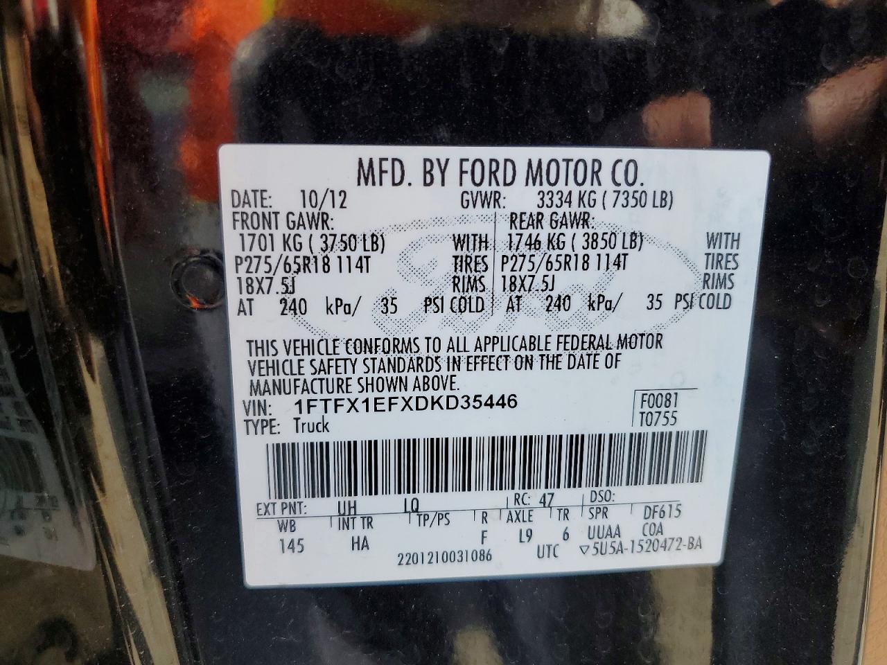 2013 FORD F150
