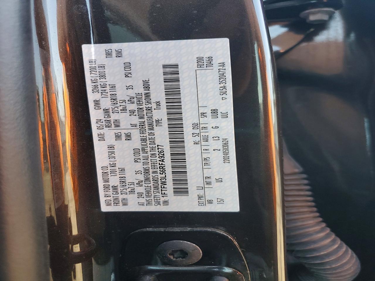 2024 FORD F150