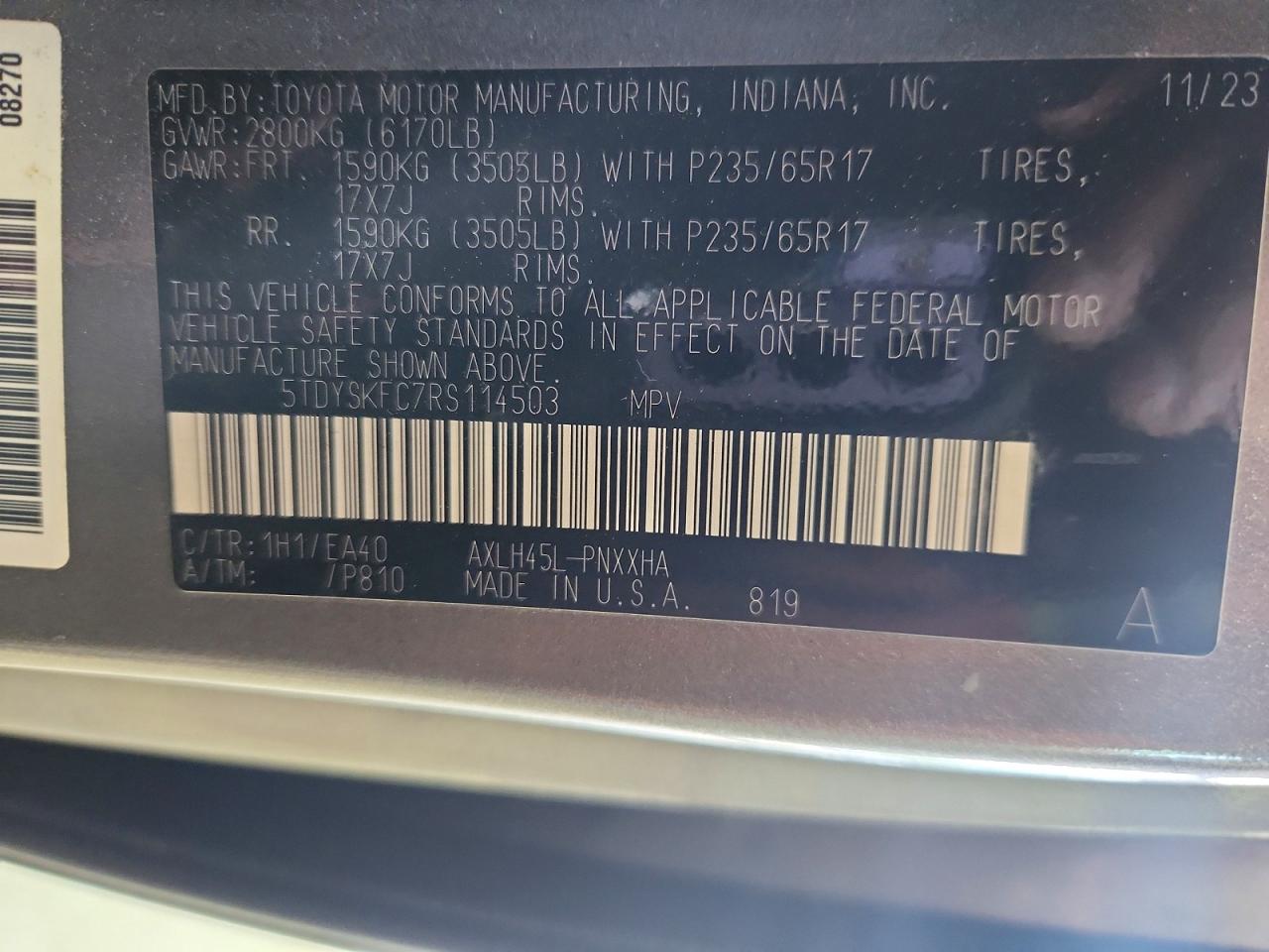 2024 TOYOTA SIENNA