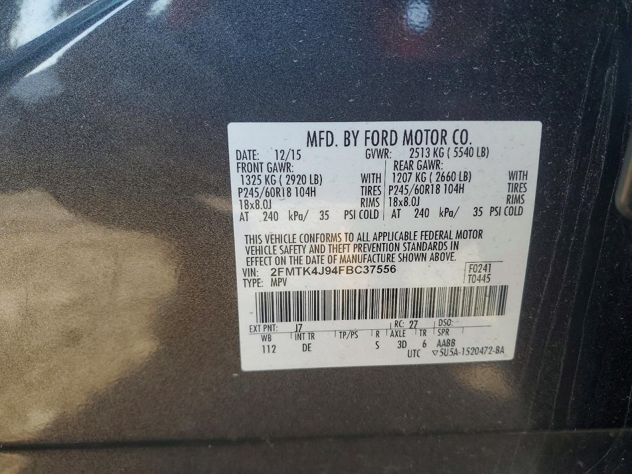 2015 FORD EDGE
