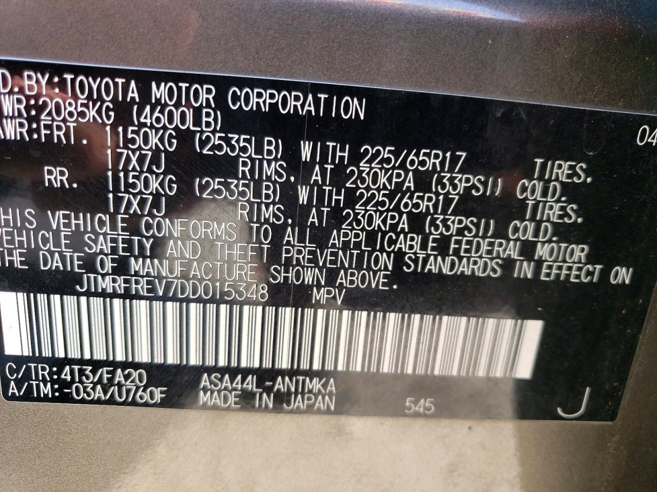 2013 TOYOTA RAV4