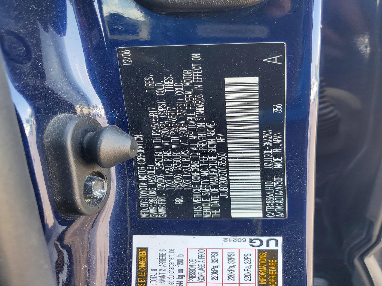 2007 LEXUS GX