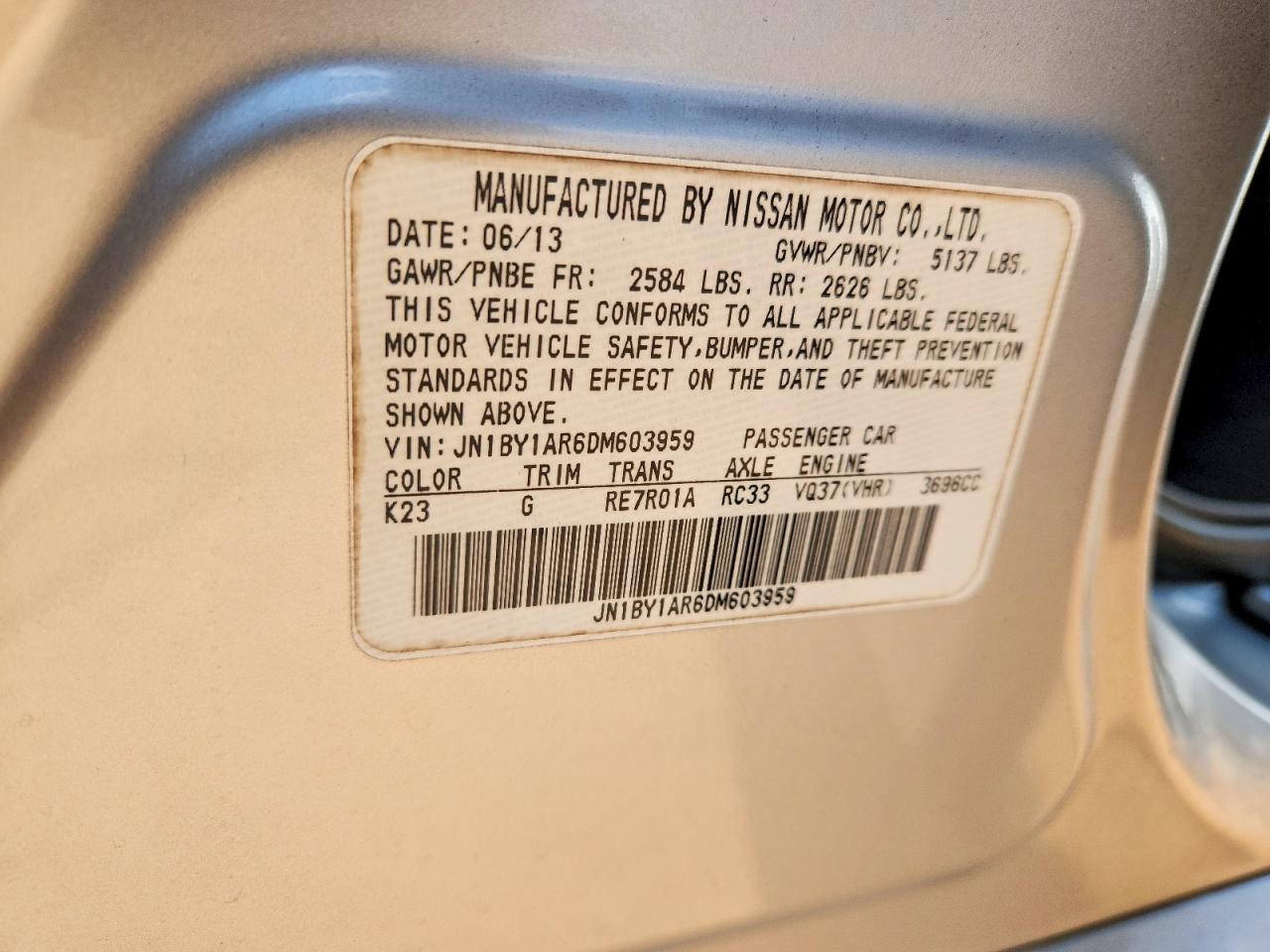 2013 INFINITI M37