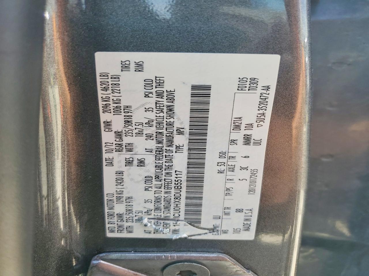2013 FORD ESCAPE