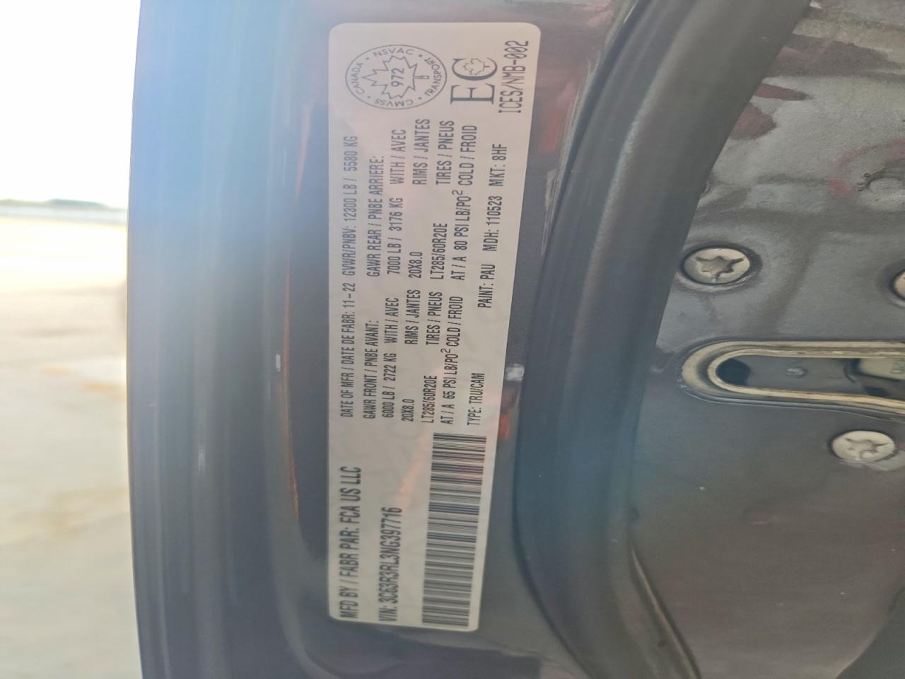 2022 RAM 3500