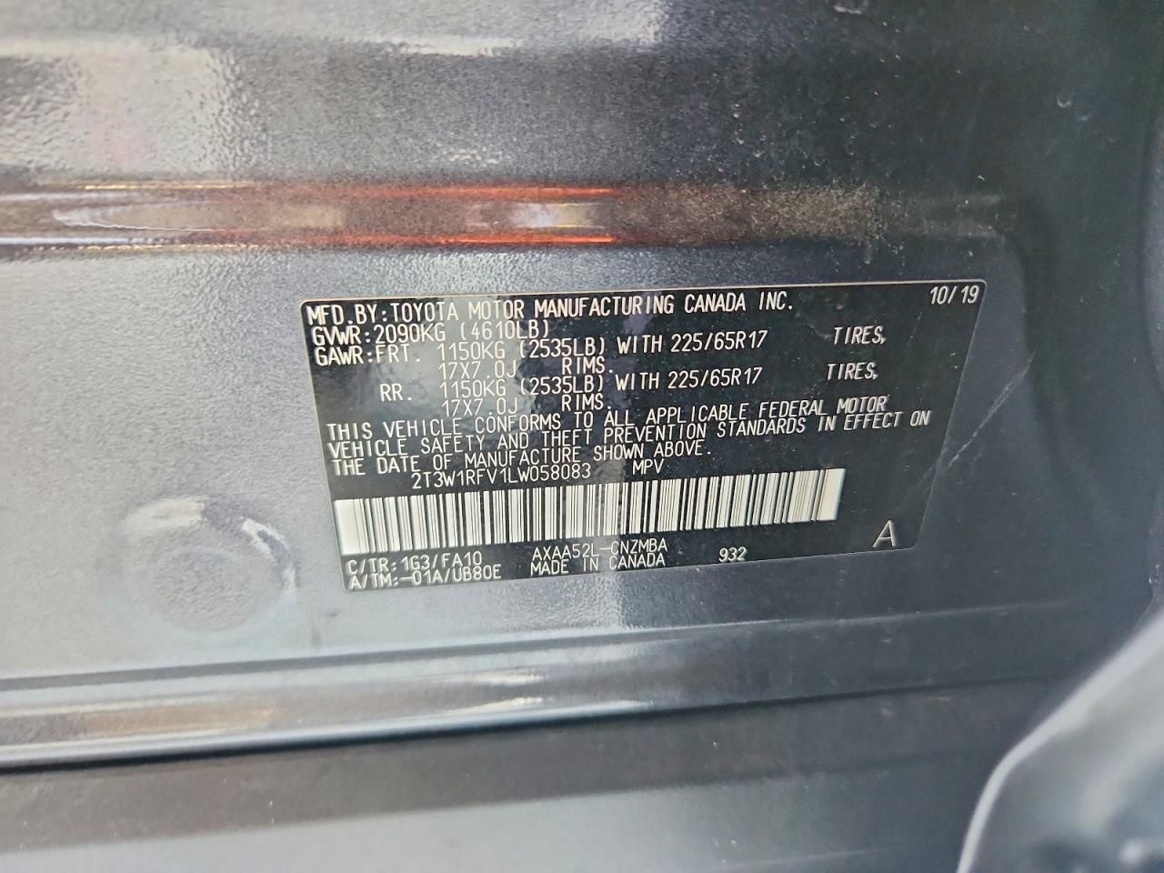 2020 TOYOTA RAV4