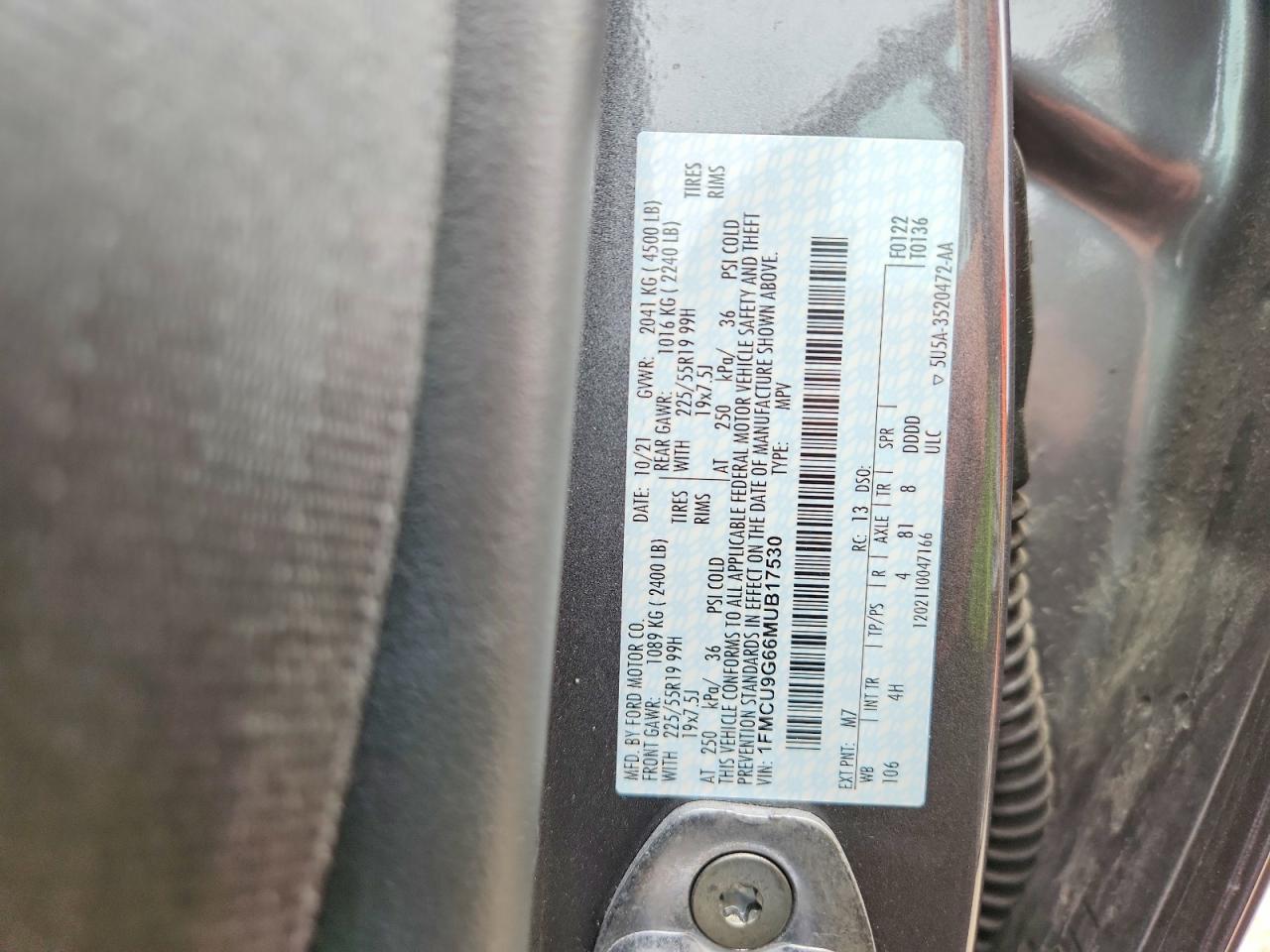 2021 FORD ESCAPE