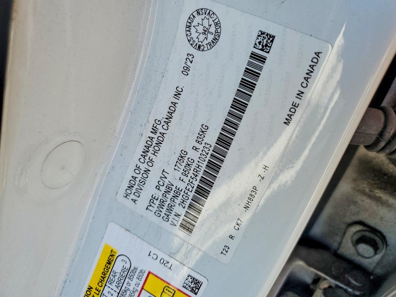 2024 HONDA CIVIC