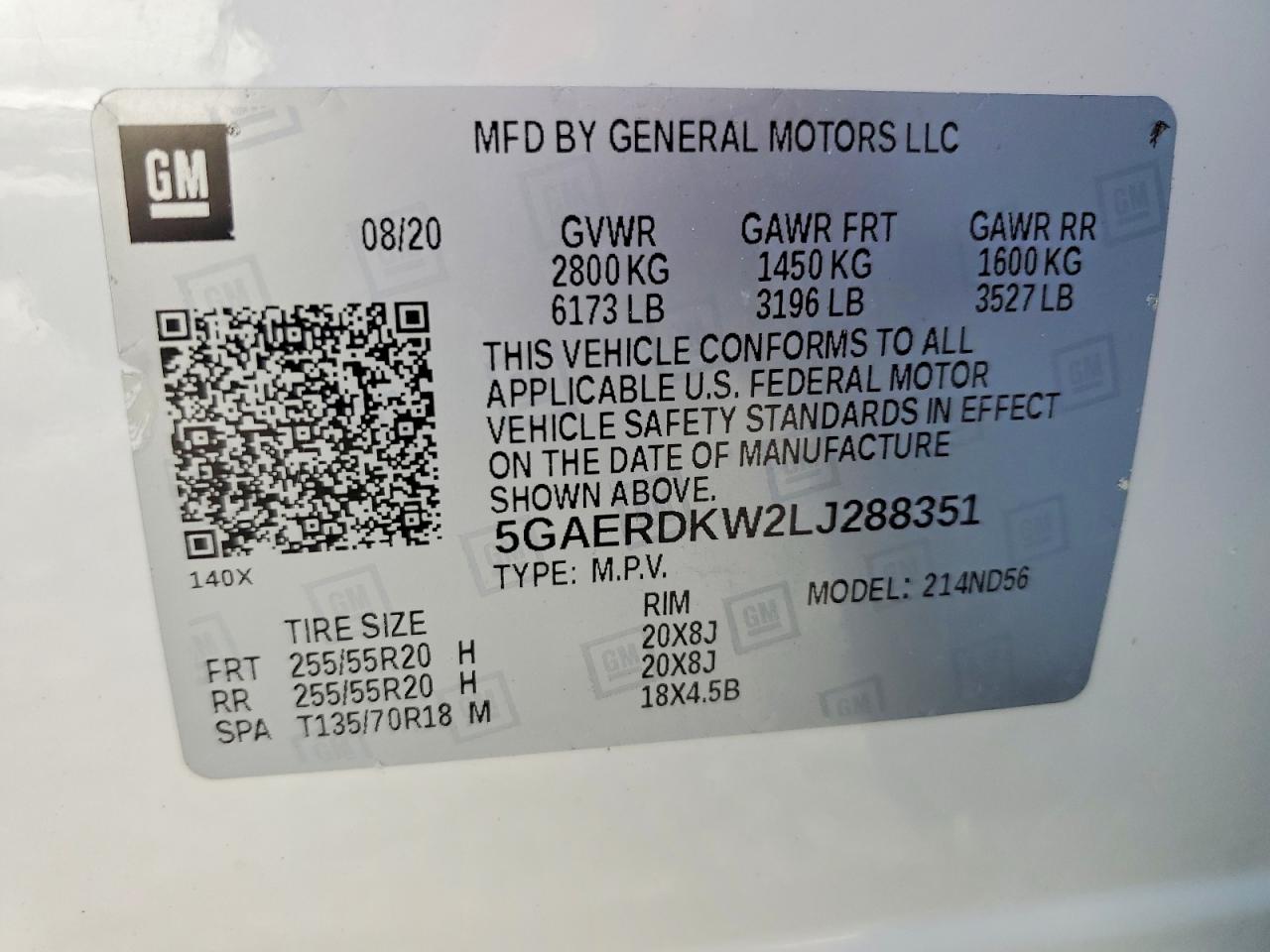 2020 BUICK ENCLAVE