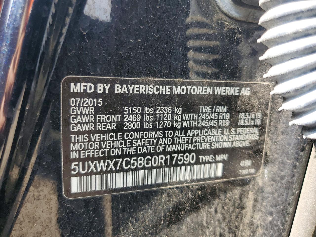2016 BMW X3