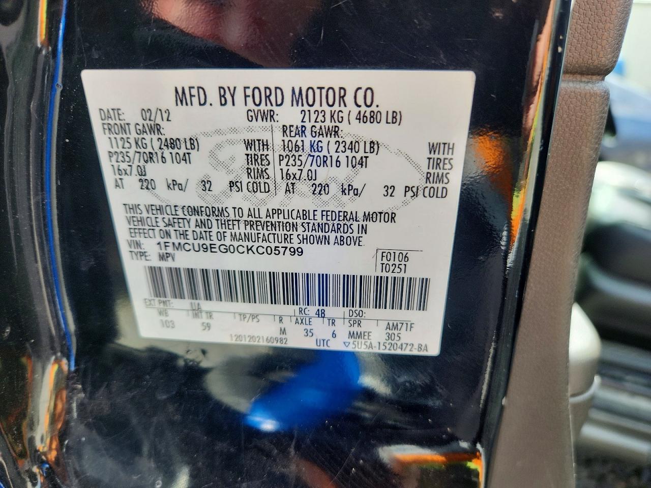 2012 FORD ESCAPE