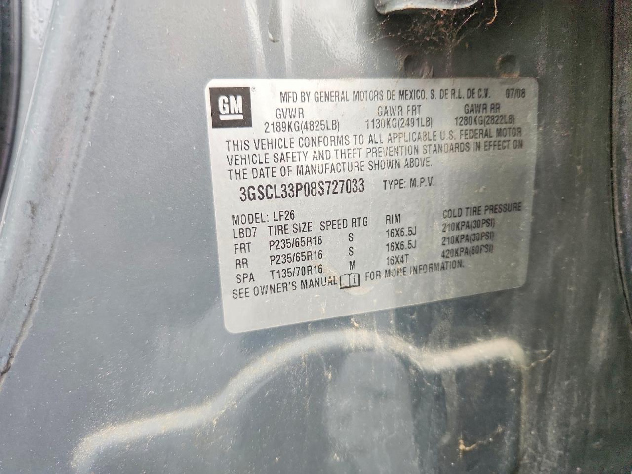 2008 SATURN VUE