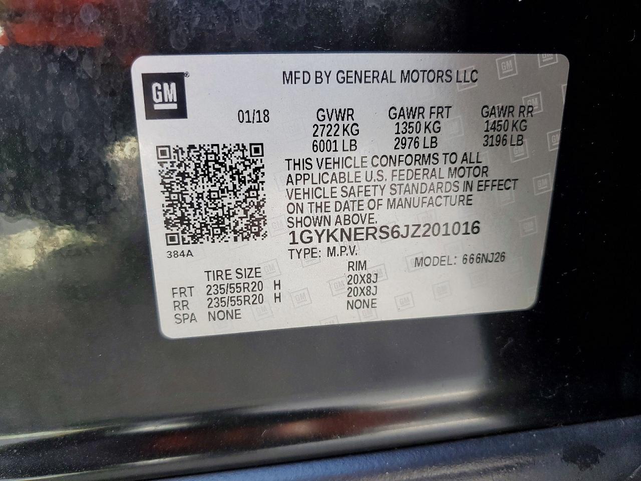 2018 CADILLAC XT5