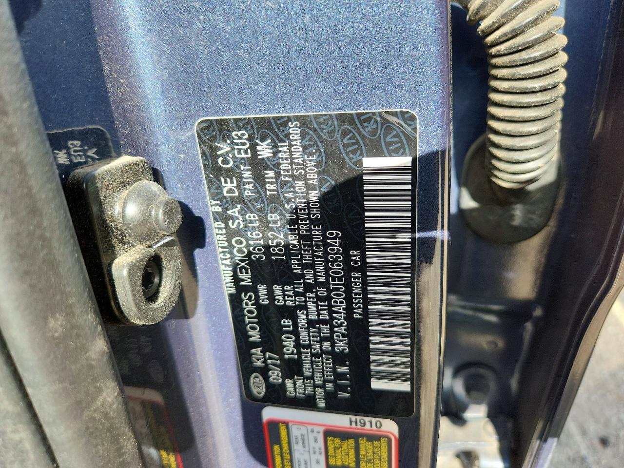 2018 KIA RIO