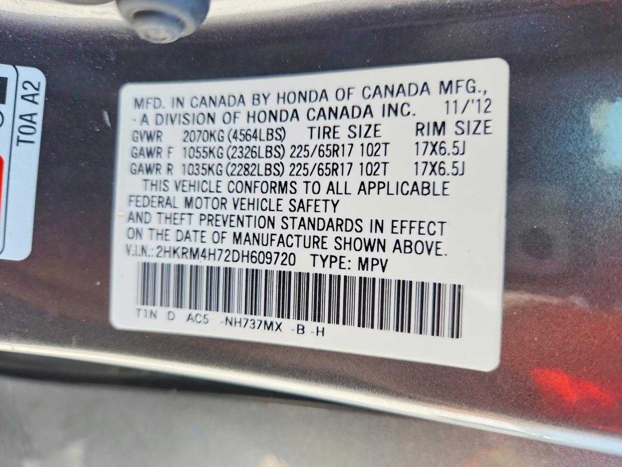 2013 HONDA CRV