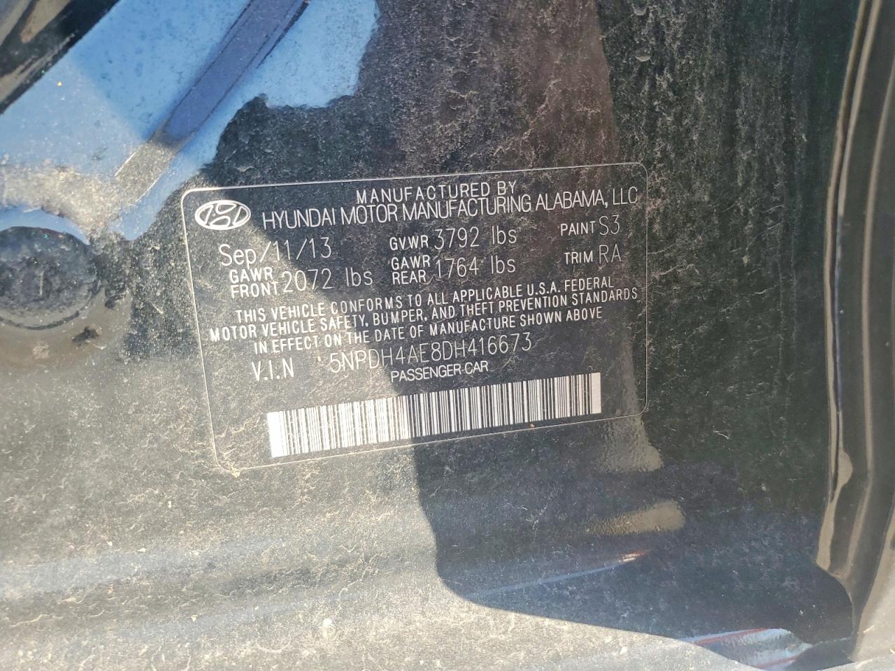 2013 HYUNDAI ELANTRA