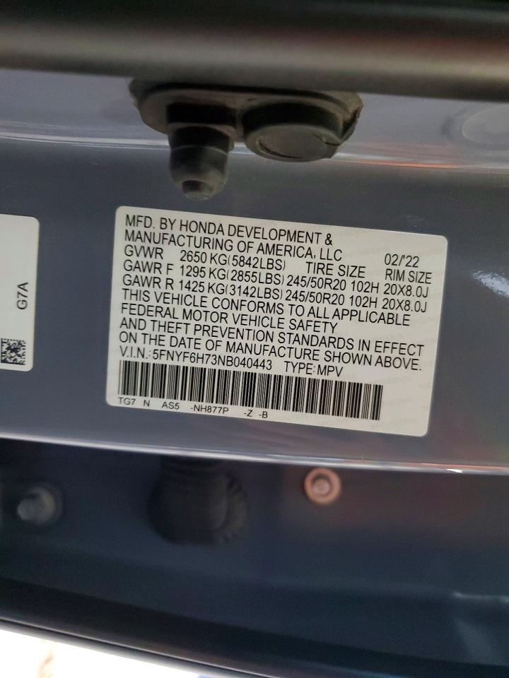 2022 HONDA PILOT
