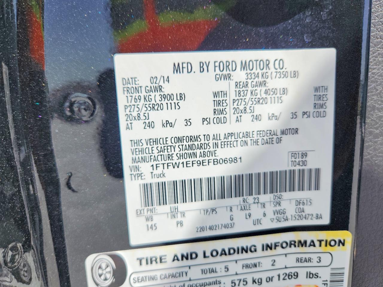 2014 FORD F150