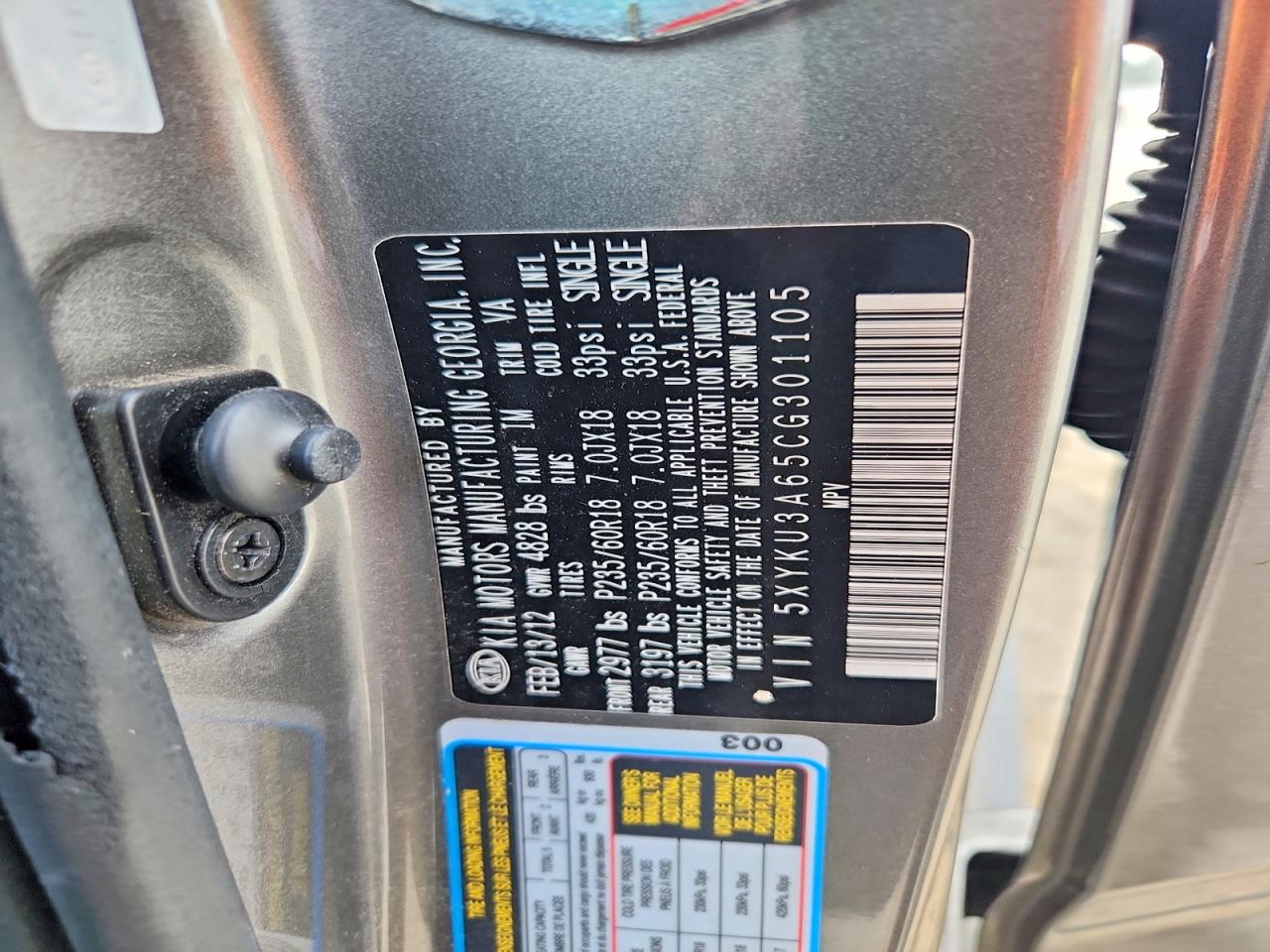 2012 KIA SORENTO