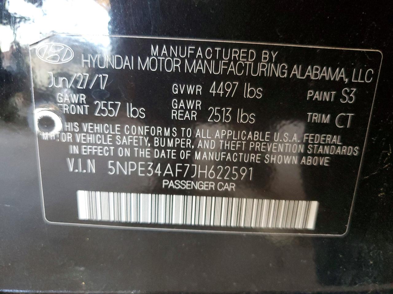 2018 HYUNDAI SONATA