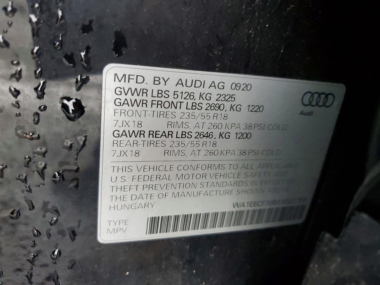 2021 AUDI Q3