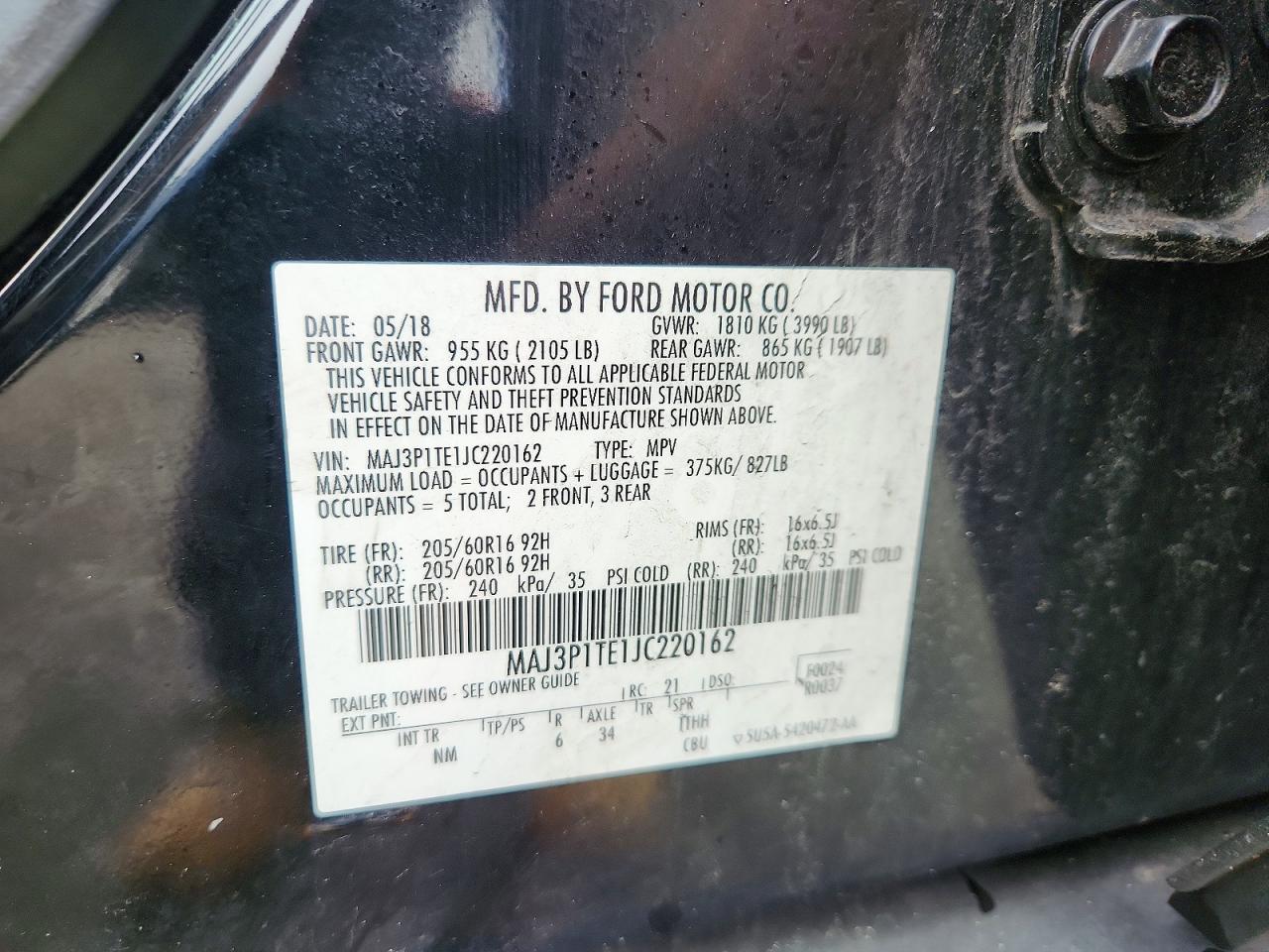 2018 FORD ECOSPORT