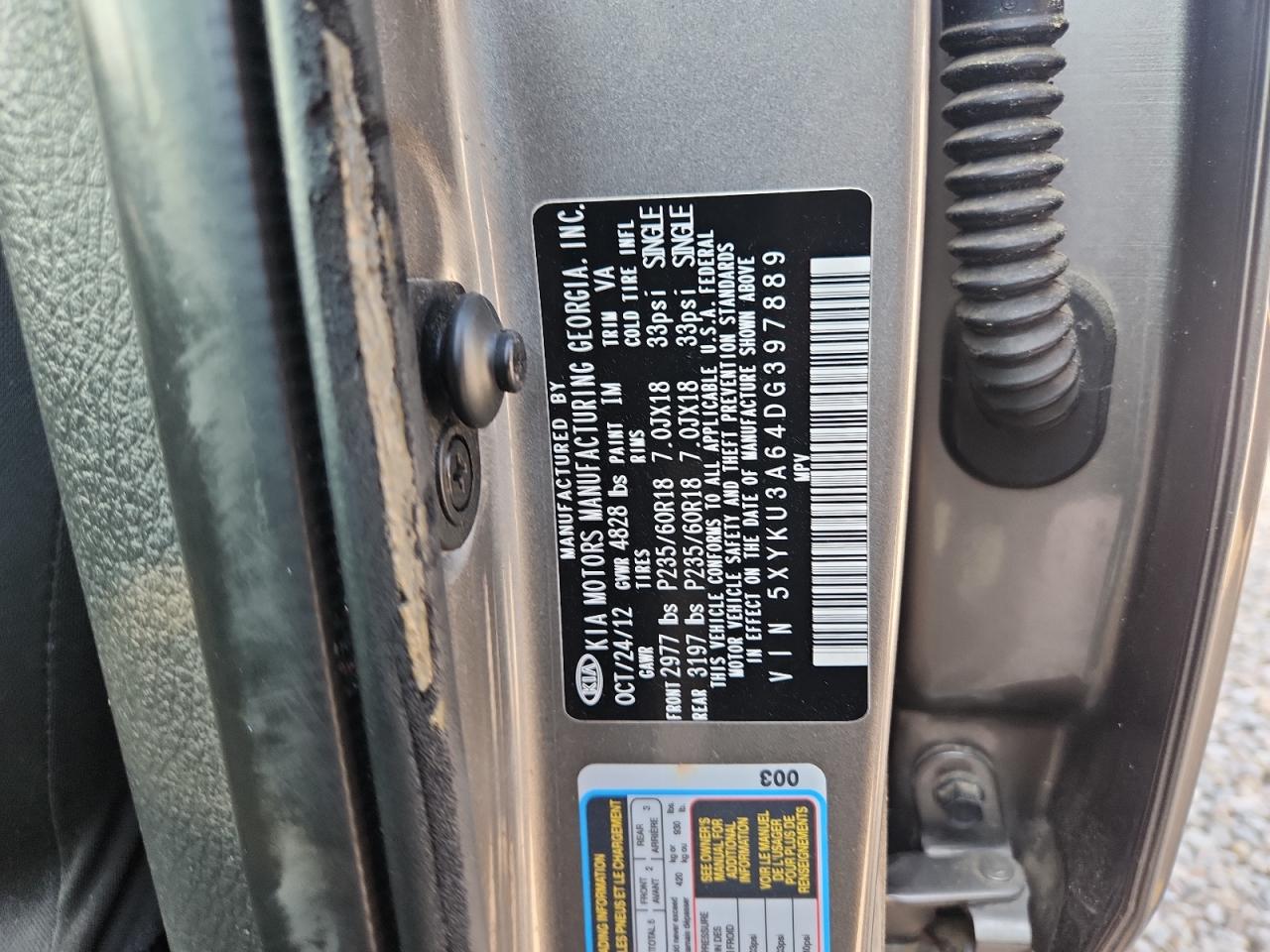 2013 KIA SORENTO