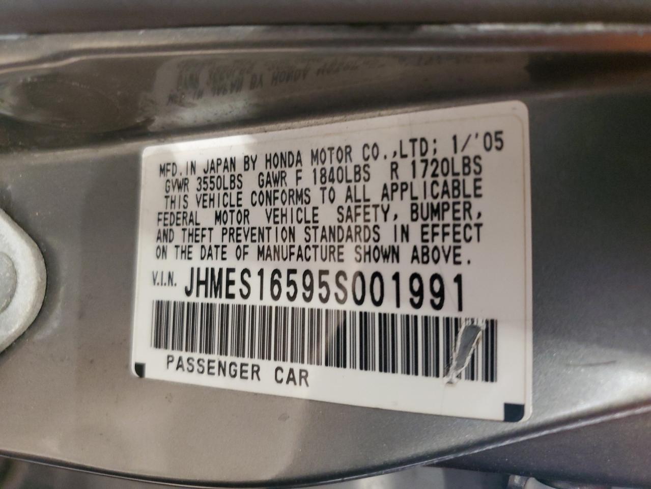 2005 HONDA CIVIC