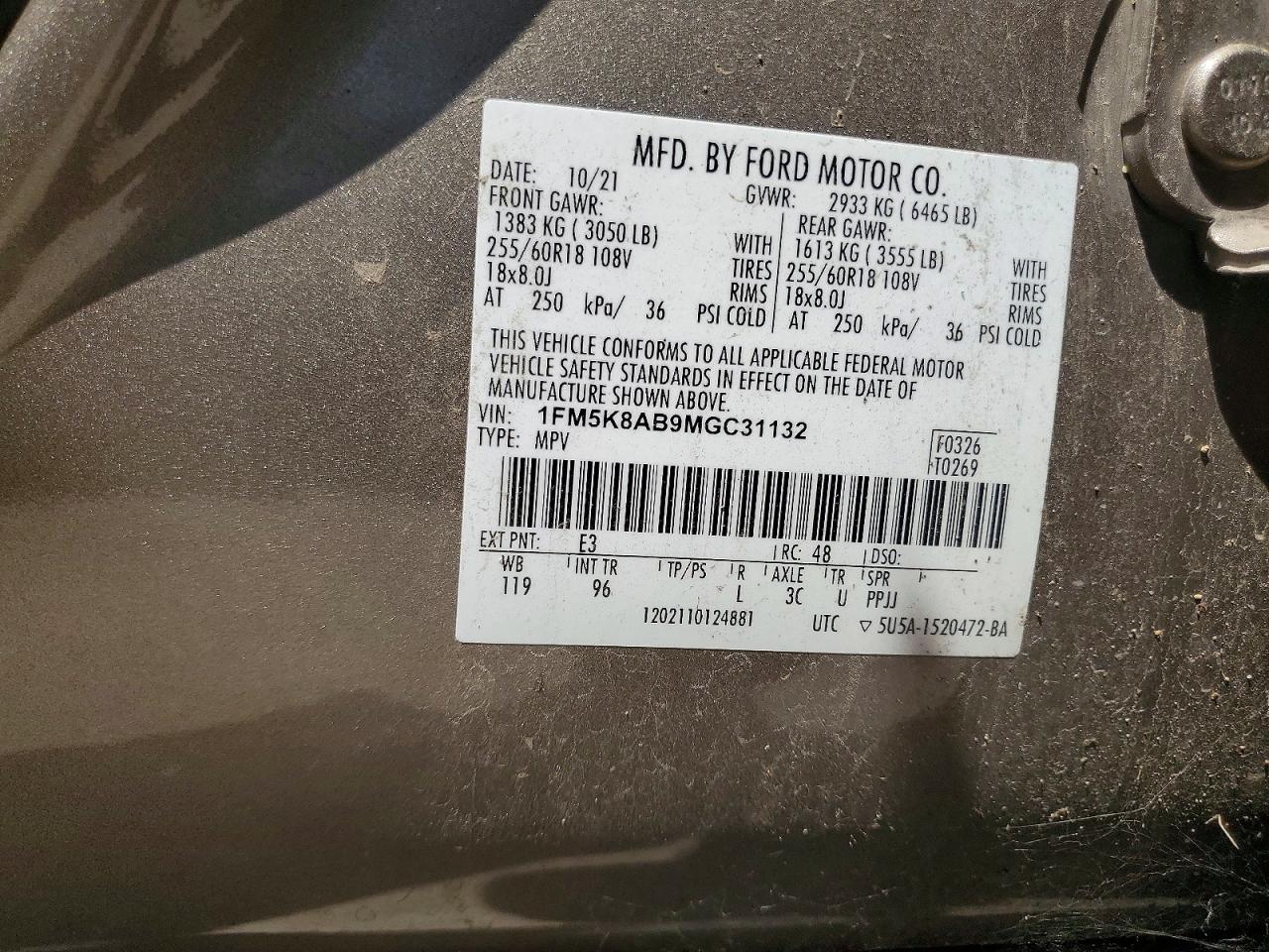 2021 FORD EXPLORER