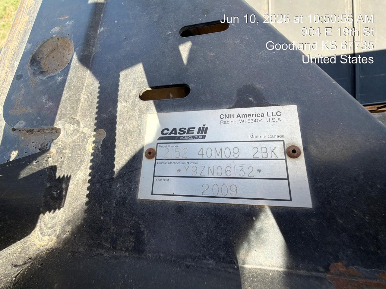 2009 CASE 2152